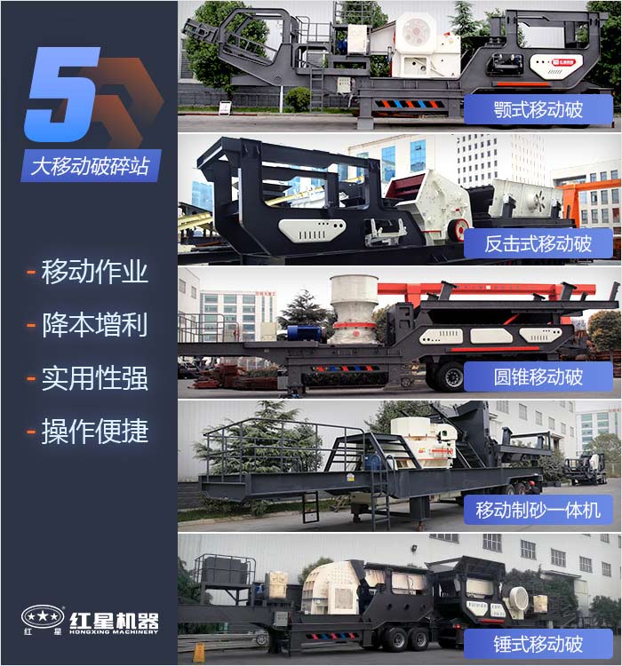 紅星機器多種移動破碎站組合可供挑選 紅星機器多種移動破碎站組合可供挑選