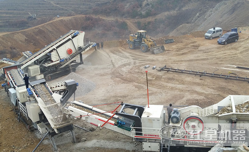 移動建筑垃圾破碎機生產現場 移動建筑垃圾破碎機生產現場