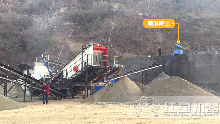 移動砂石生產設備現場 移動砂石生產設備現場