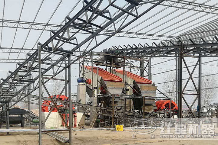 洗山沙設備安裝現場 洗山沙設備安裝現場