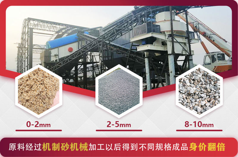 機(jī)制砂機(jī)械可以加工不同規(guī)格的石料 機(jī)制砂機(jī)械可以加工不同規(guī)格的石料