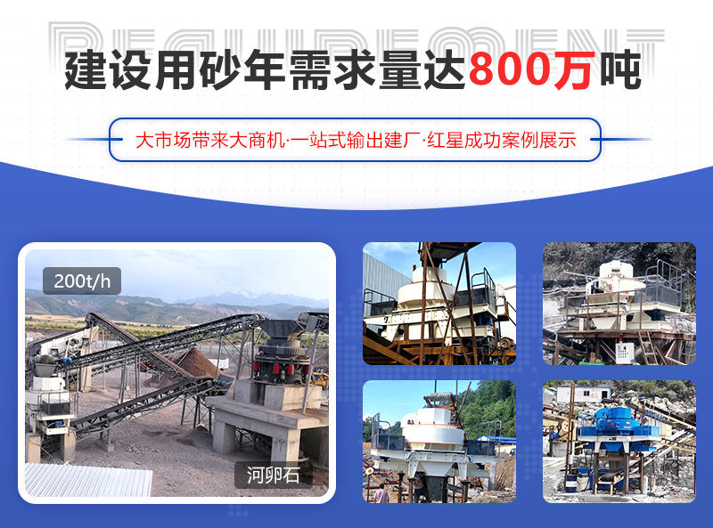 河卵石制砂項目成功案例，可提供參觀現場