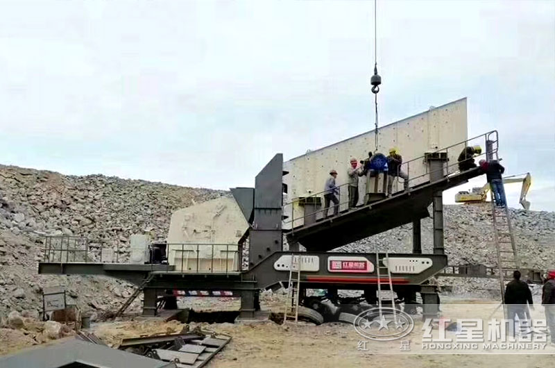 移動制沙打砂一體機組裝現場 移動制沙打砂一體機組裝現場